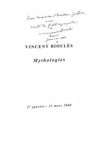 Vincent Bioulès - Mythologies (dédicacé)