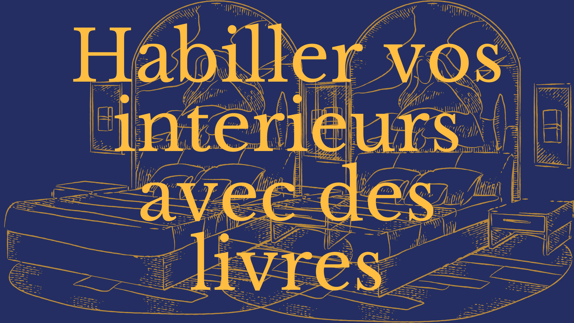 Habiller vos intérieurs avec des livres